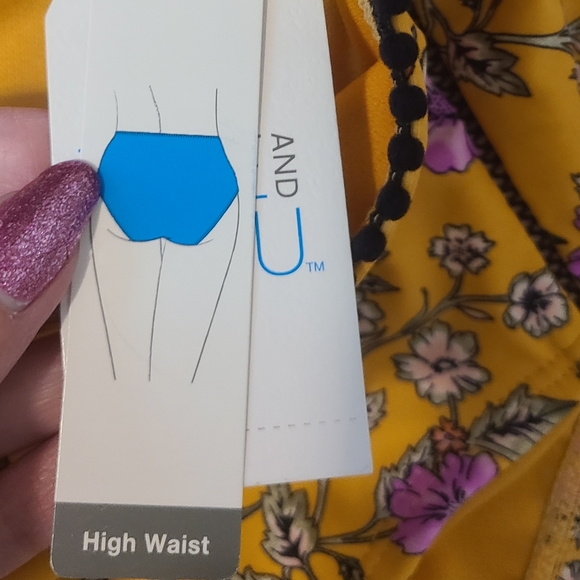 Time & Tru High Waist Bikini Bottoms - Picture 4 of 5